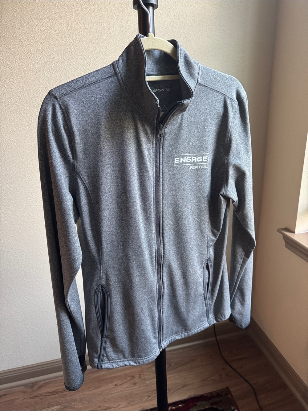 Ladies Full-Zip Gray Performance Jacket